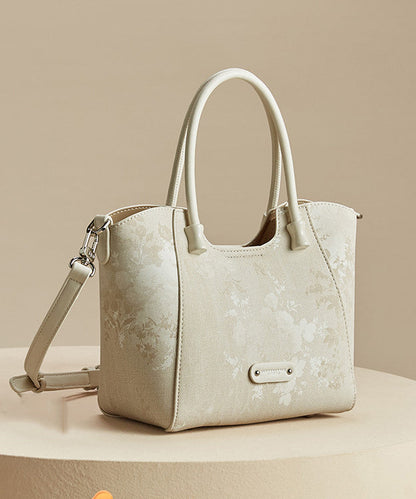 2025 New Fashion Apricot Print Large Capacity Tote Bag