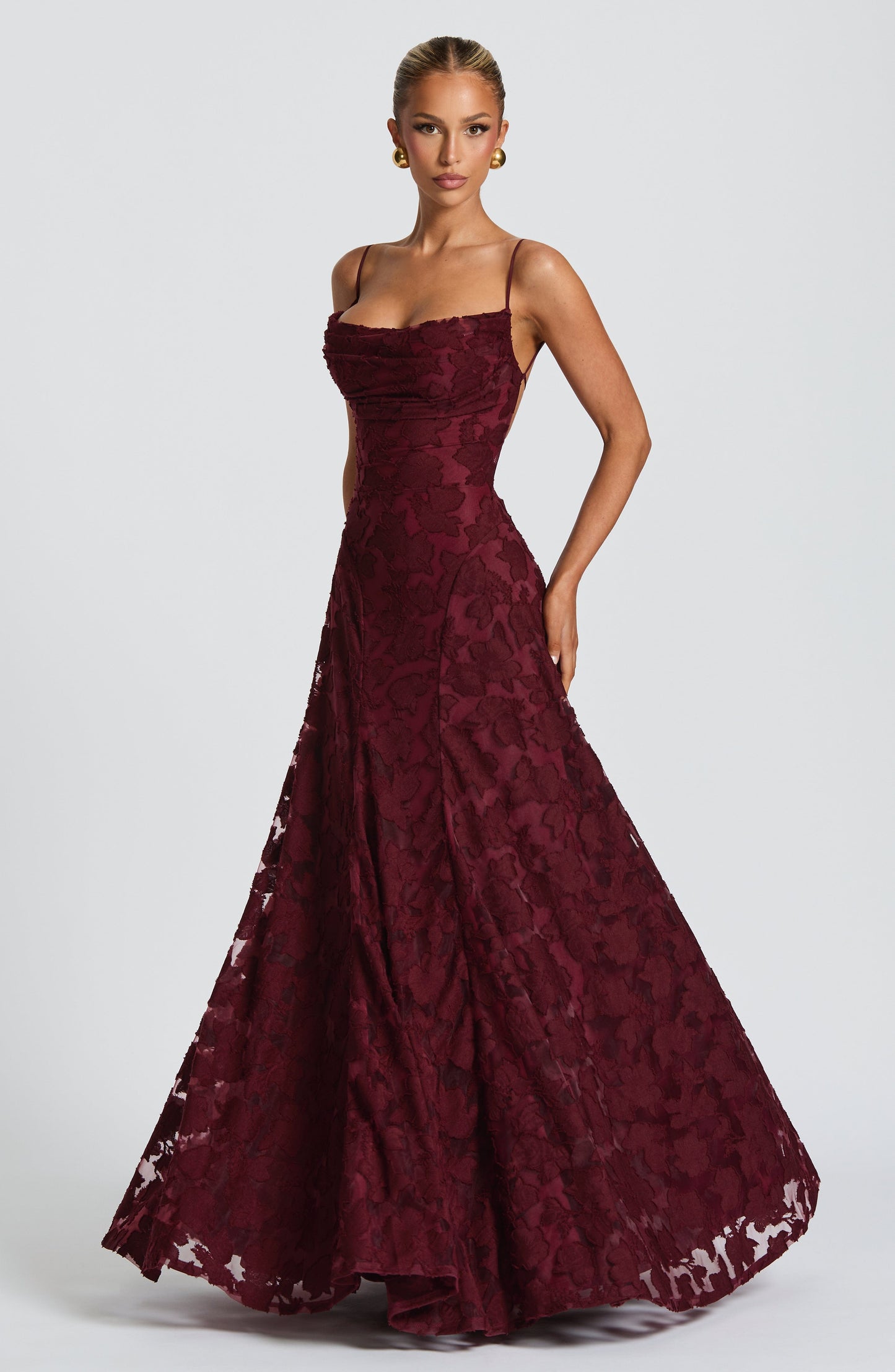 Francis Maxi Dress - Cherry Lacquer(__Limited Stock - Handmade to Order)