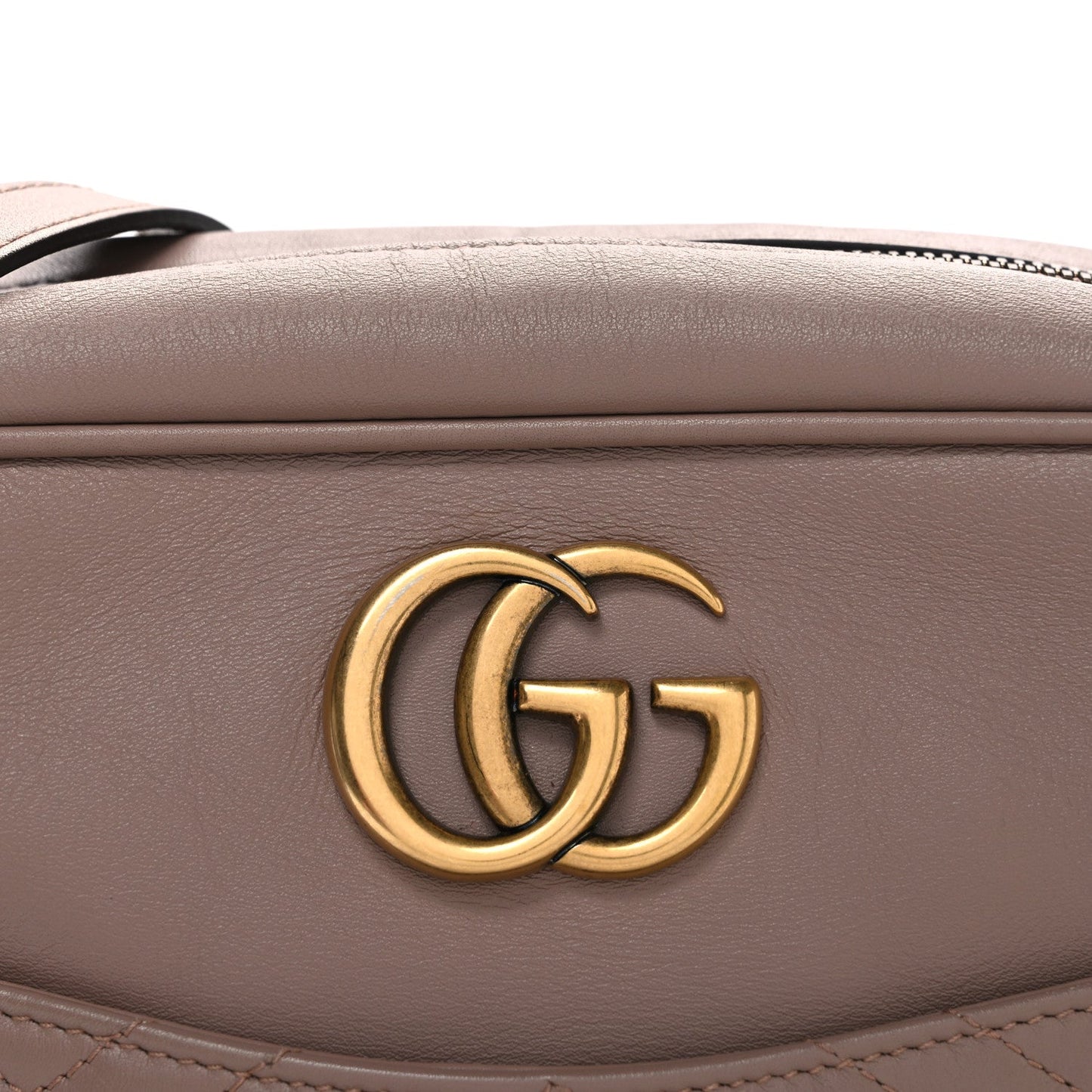 Calfskin Matelasse Medium GG Marmont Chain Shoulder Bag Porcelain Rose