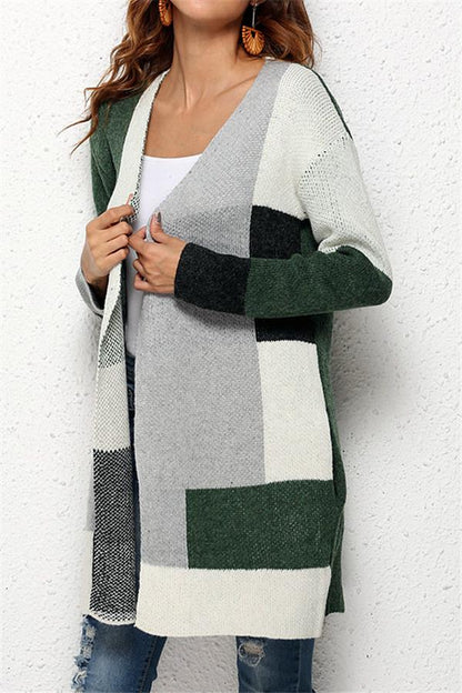 Knit Multi color Long Sleeve Cardigan
