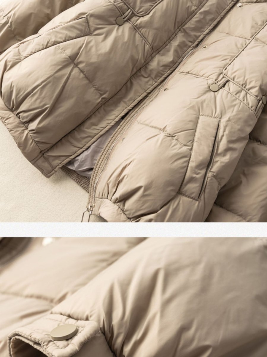 Lightweight And Loose Literary Vintage Short Version Down Jacket