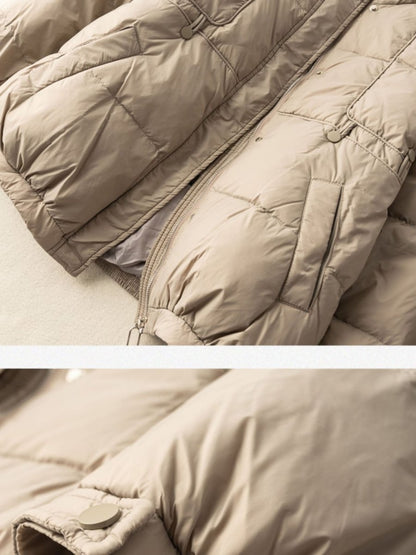 Lightweight And Loose Literary Vintage Short Version Down Jacket