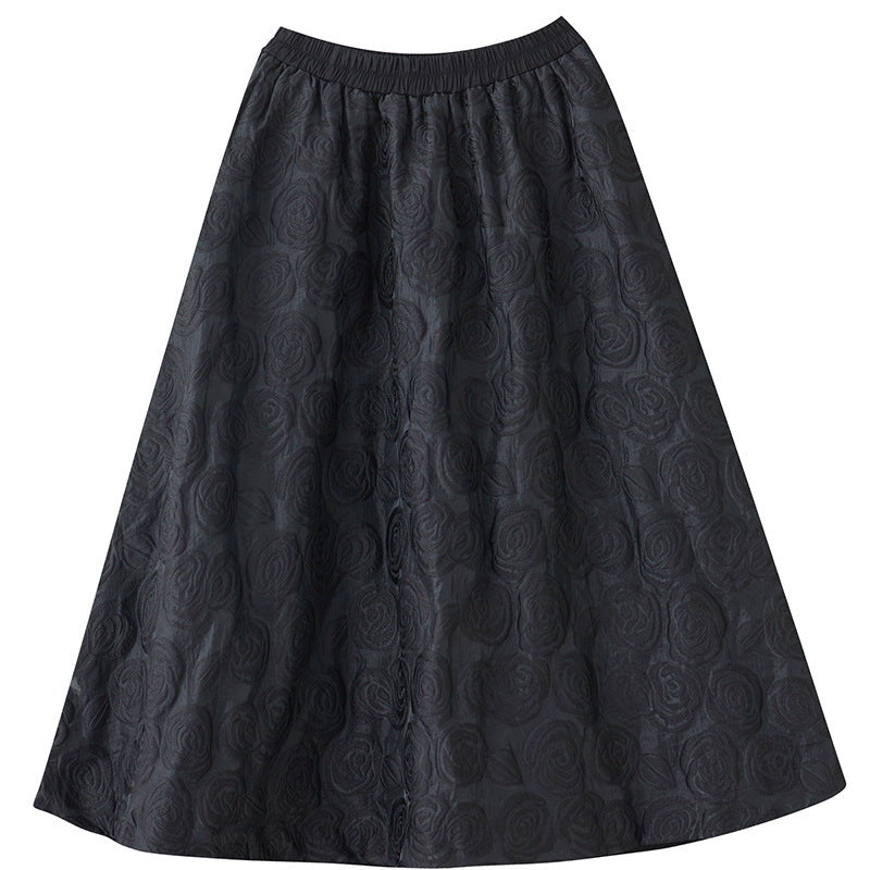 Loose Plus Size Stitching Design Skirt