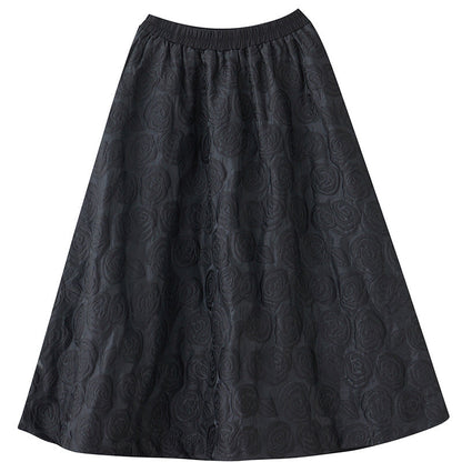 Loose Plus Size Stitching Design Skirt