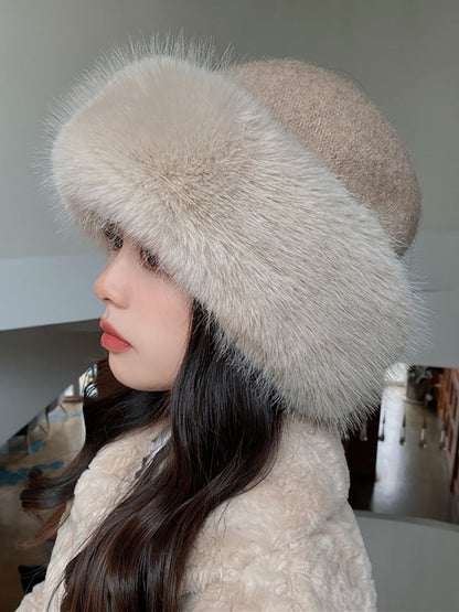 Women Winter Warm Solid Hat