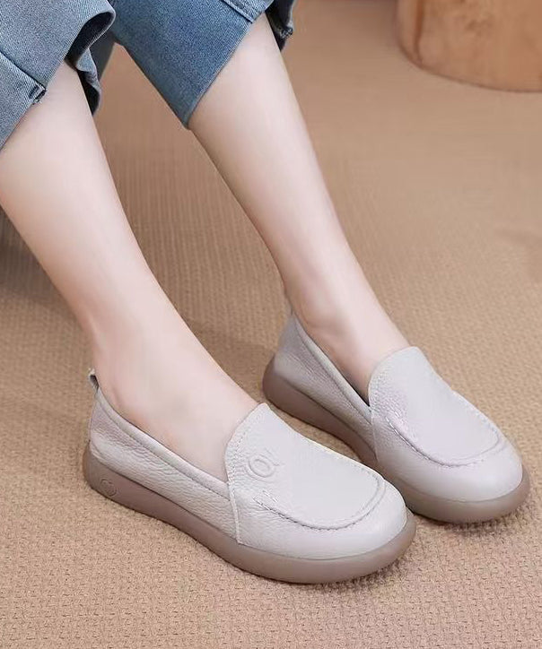 Comfy Loafers For Women Black Cowhide Leather