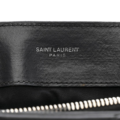 Calfskin Y Quilted Monogram Medium Loulou Chain Satchel Storm