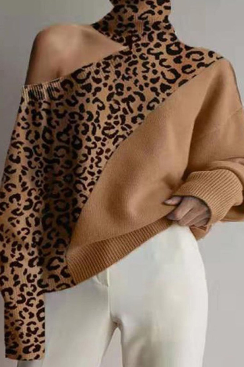 Casual Solid Hollowed Out Turtleneck Tops Sweater(3 Colors)