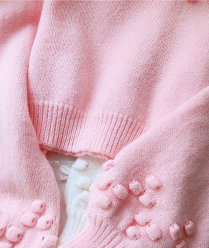 Sweet flowers long sleeve sweater