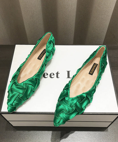 Women Soft Comfy Apricot Flat Shoes Pointed Toe