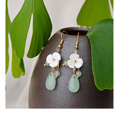 Temperament Retro Earrings Forest Simple Tassel Earrings