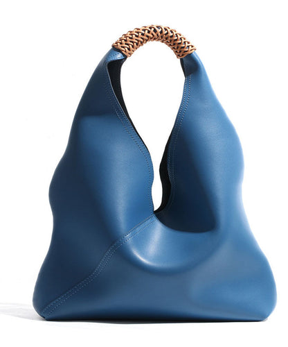 Minimalist Luxury White Calf Leather Shoulder Bag