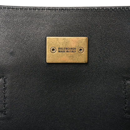 Smooth Calfskin Small Bel Air Carry All Bag Black
