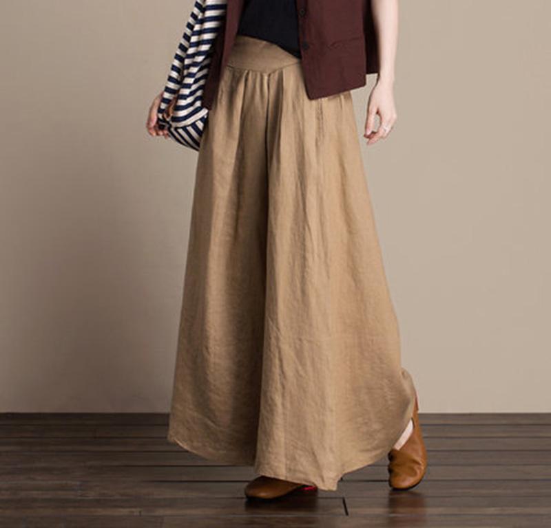 Cozy Linen New Loose Simple Skirt