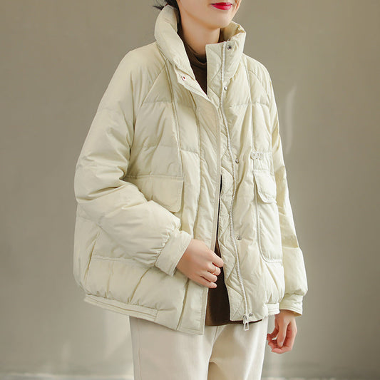 Women Loose Winter Fashion Solid Down Coat