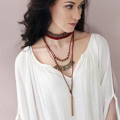 Bohemian Mix And Match Multilayer Necklace