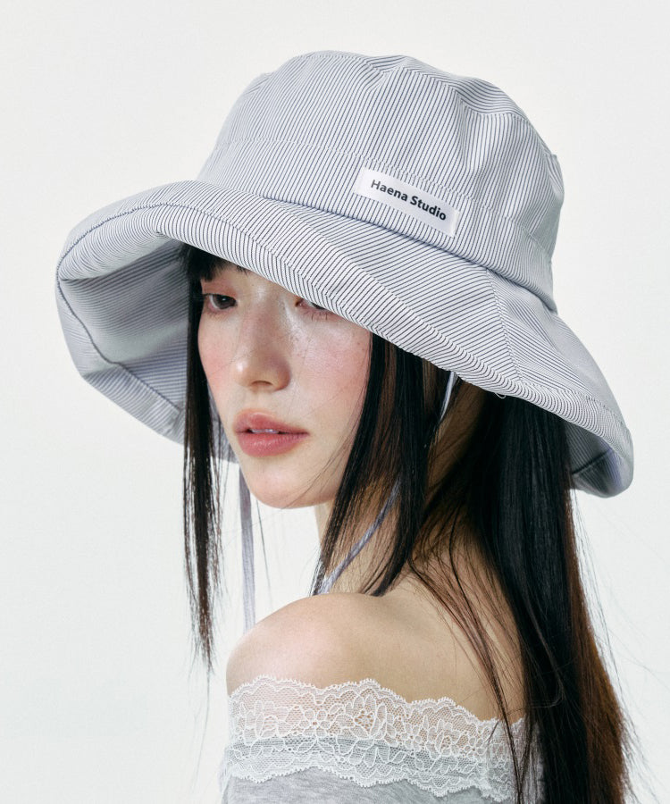 Japanese Style Striped Breathable Thin Bucket Hat