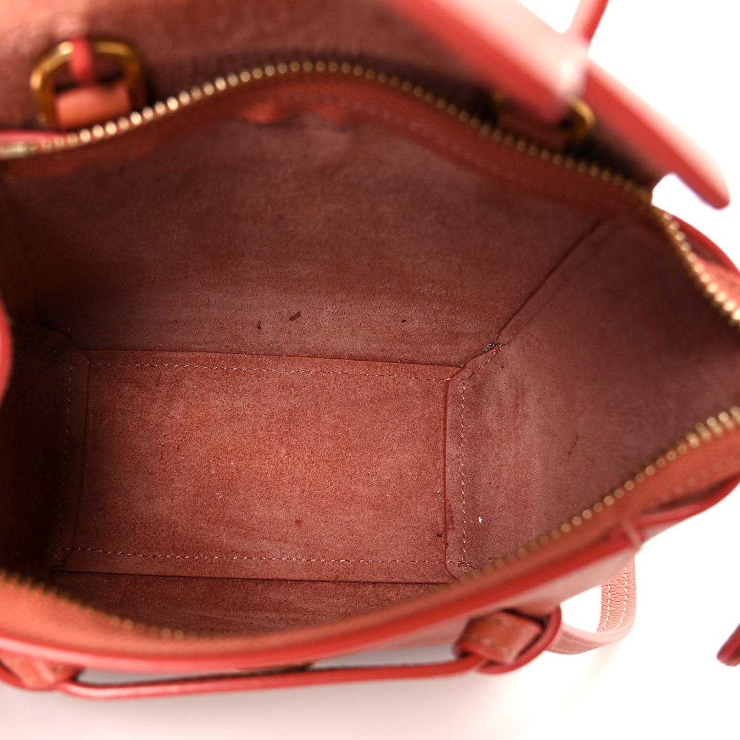 Grained Calfskin Nano Belt Bag Terracotta