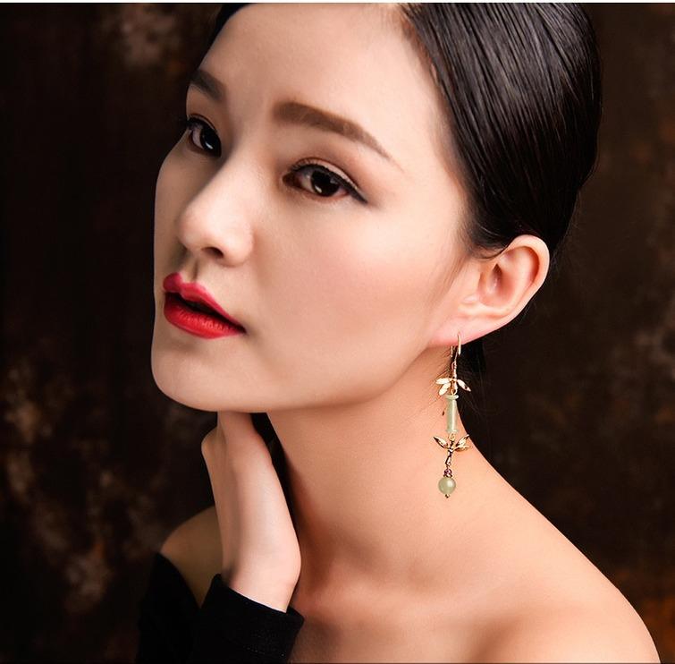 Ethnic Retro Art Bamboo Earrings