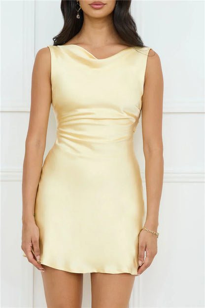 Lily Luxe Satin Mini Dress