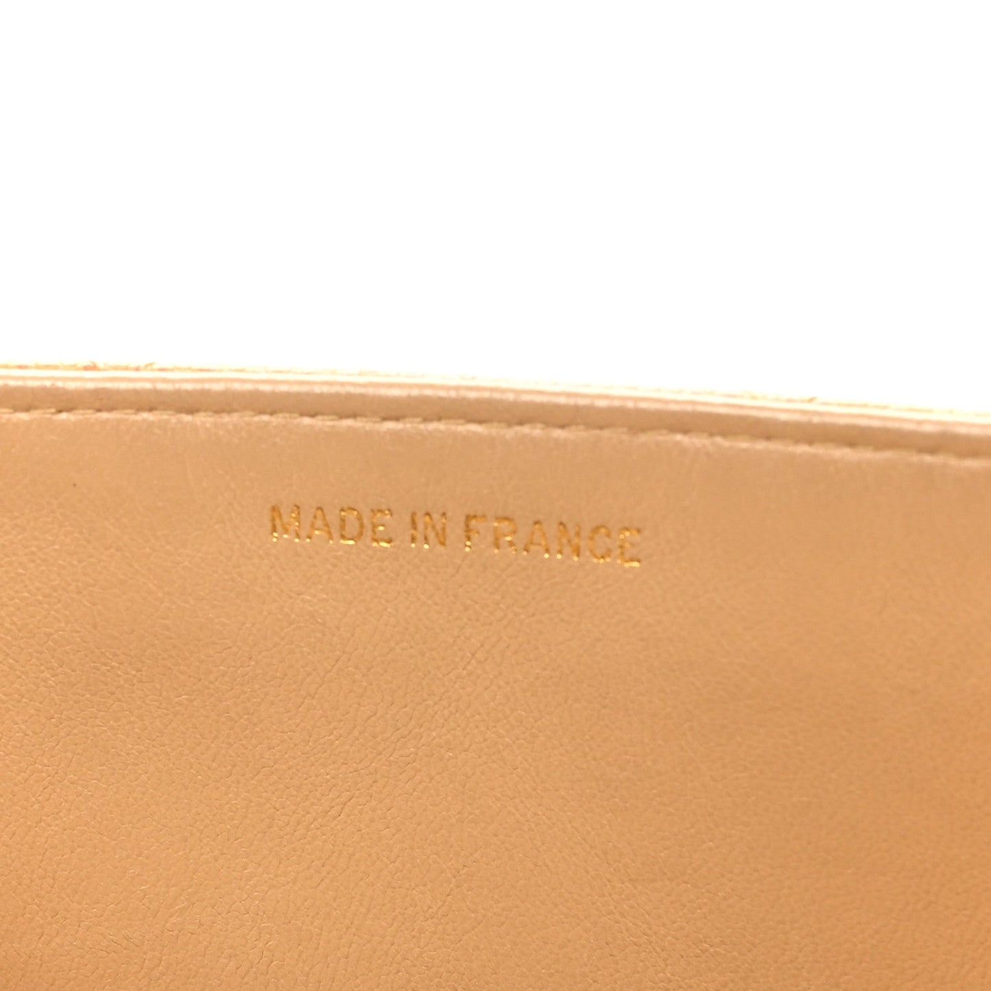 Caviar Quilted Briefcase Laptop Bag Beige