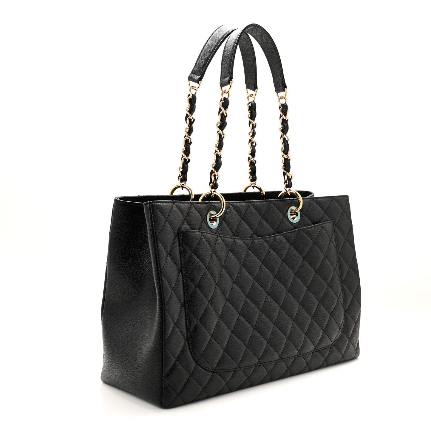 Caviar Quilted XL Grand Shopping Tote GST Black