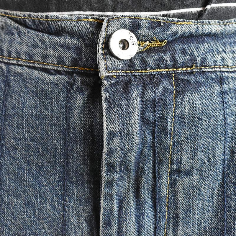 Winter Oversized Cotton Elastic Waist Plush Jeans