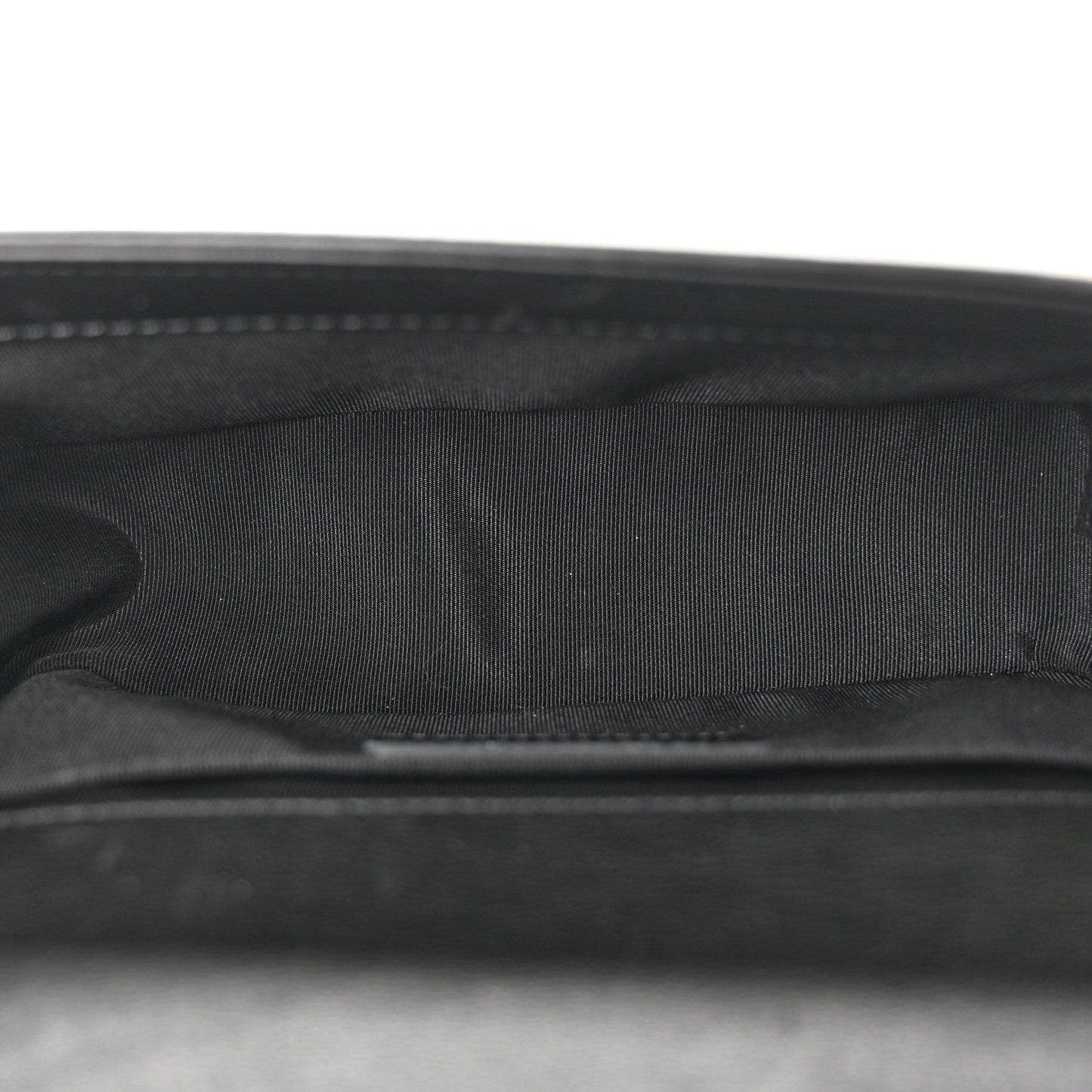 Lambskin Quilted Small Boy Flap Black