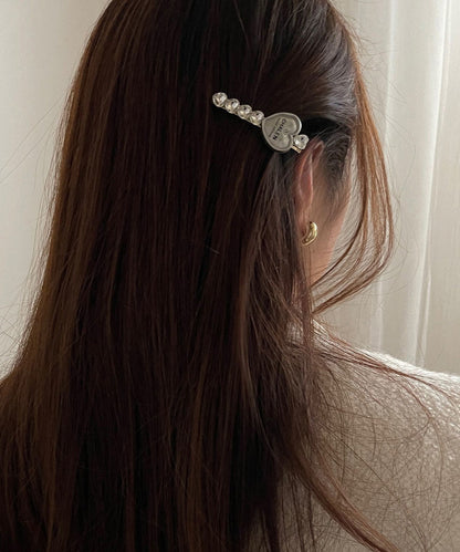 Boutique Silk Alloy Graphic Zircon Asymmetrical A Pair Hairpin