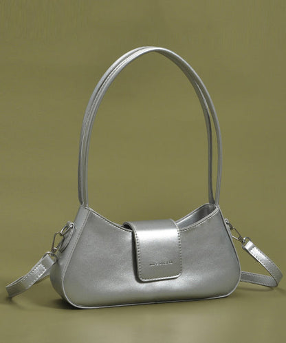 Fine Black Solid Durable Faux Leather Hobo Bag
