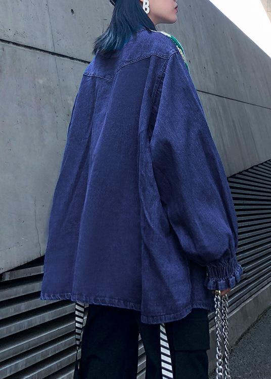 Women white top o neck patchwork oversized shirts