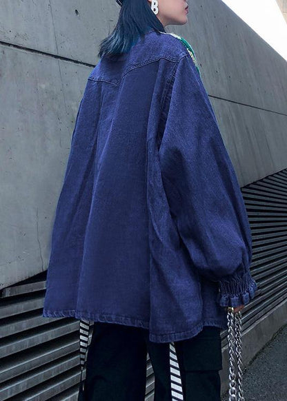 Women white top o neck patchwork oversized shirts