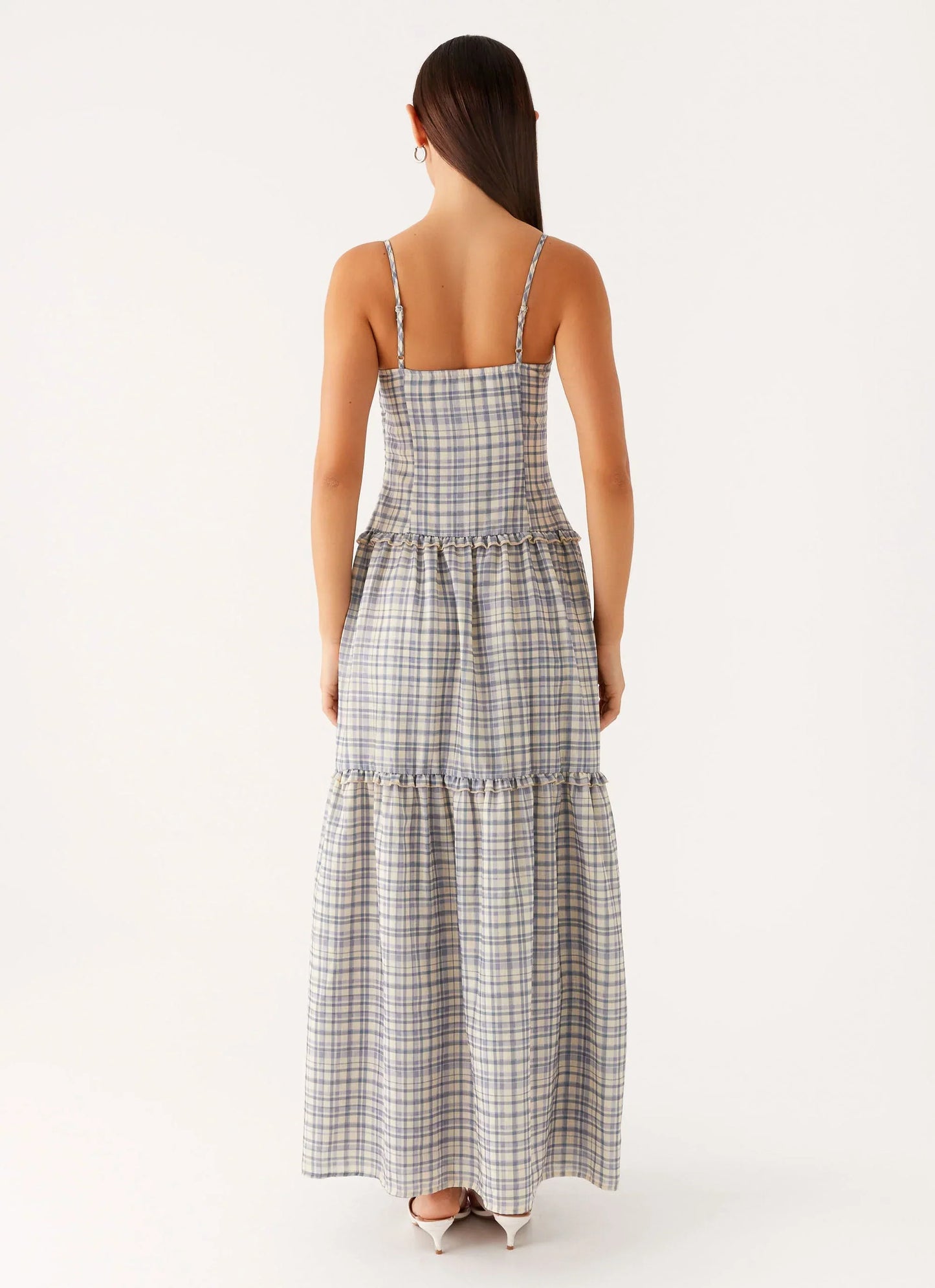 Hermie Midi Dress - Check