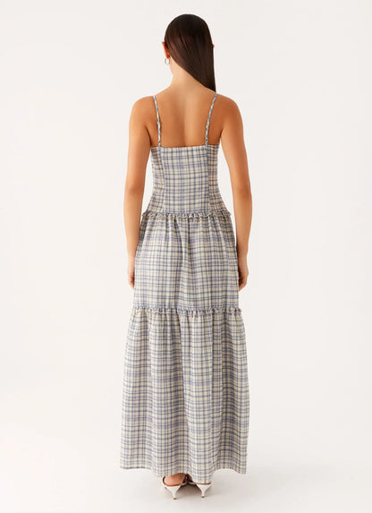 Hermie Midi Dress - Check