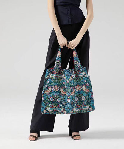 Fashion Green Print Portable Large Capacity Shoulder Bag