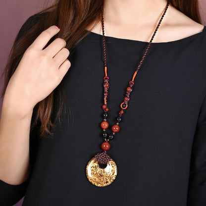 Chain Necklace Accessories Retro Necklace