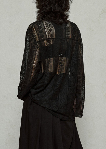 Style Black Bow Cozy Knit UPF 50+ Coat Jacket Fall