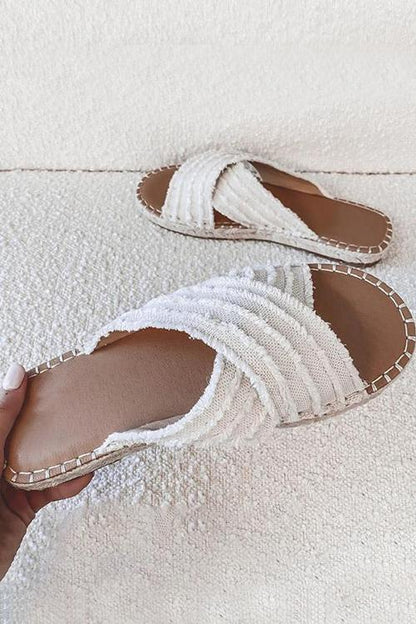 Cleo espadrille slides