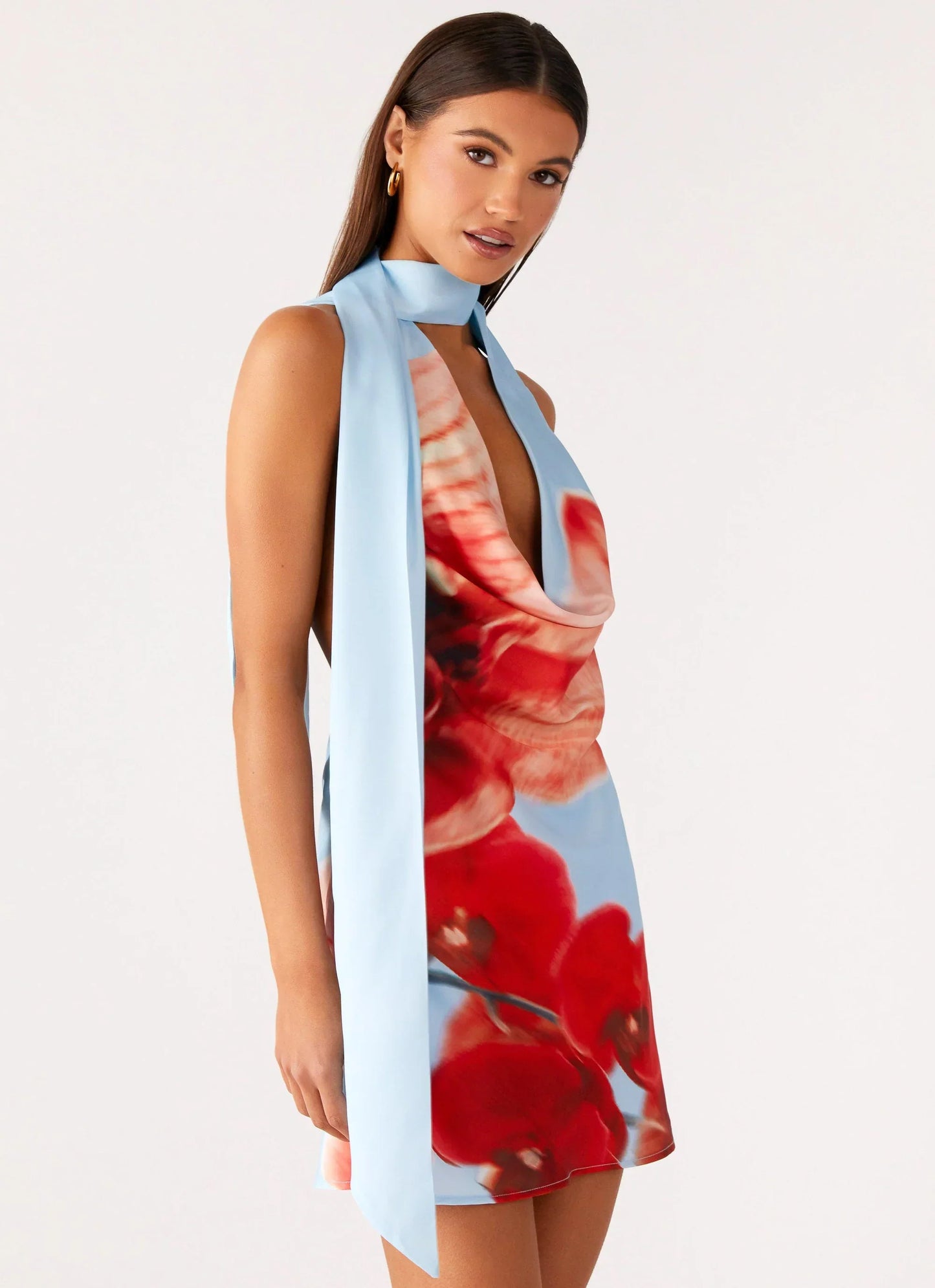 Heidi Mini Dress - Turquoise Bloom