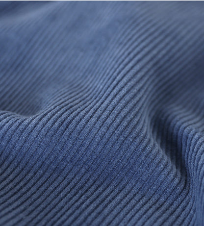 Corduroy Solid Color Plus Velvet Thick Loose Turtleneck Top