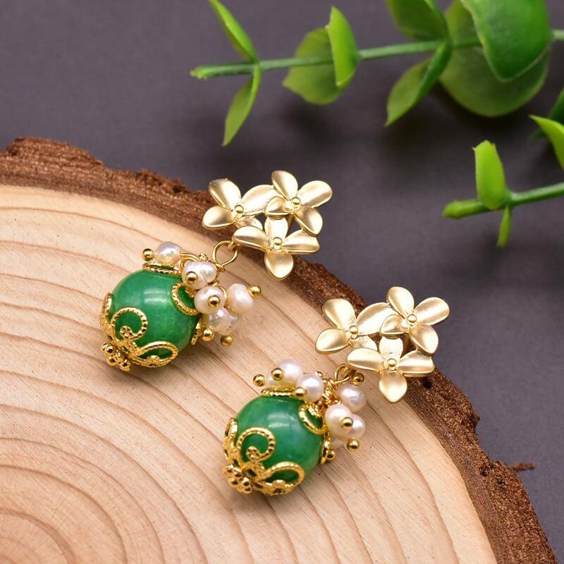 Women Retro Fashion Simple Floral Earrings(2 Pieces)