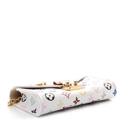 LV X TM Monogram Multicolor Pouch Metis Belt White