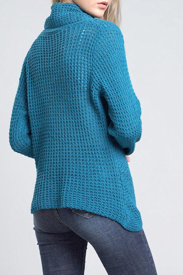 Just For You Sweater Cardigan - Blue