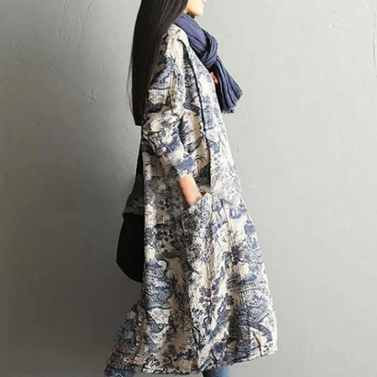 Printing 100%Cotton Dress Robe