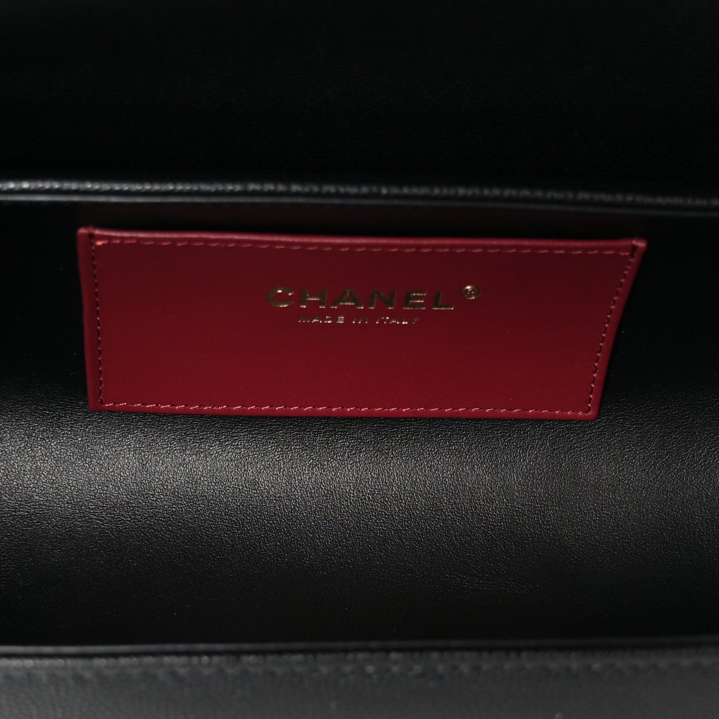 Shiny Caviar Preppy Coco Small Bowling Bag Black