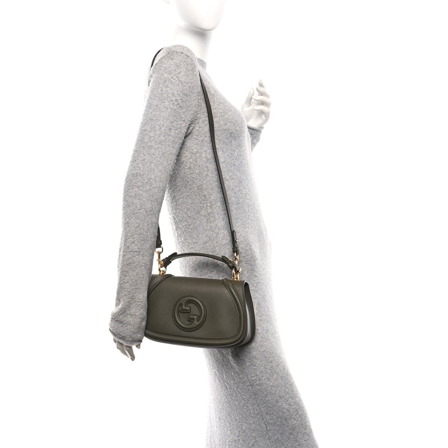 Roxy Calfskin Medium Blondie Top Handle Bag Luscious Green