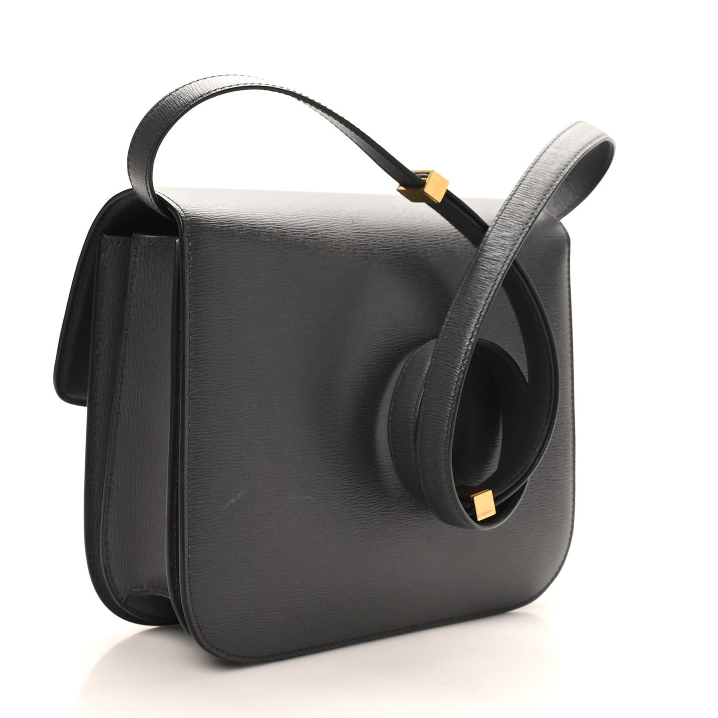 Liege Calfskin Medium Classic Box Flap Bag Liquorice