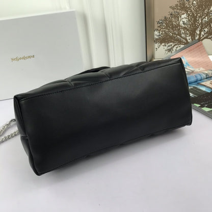 Saint Laurent Women Small Puffer Leather Shoulder bag