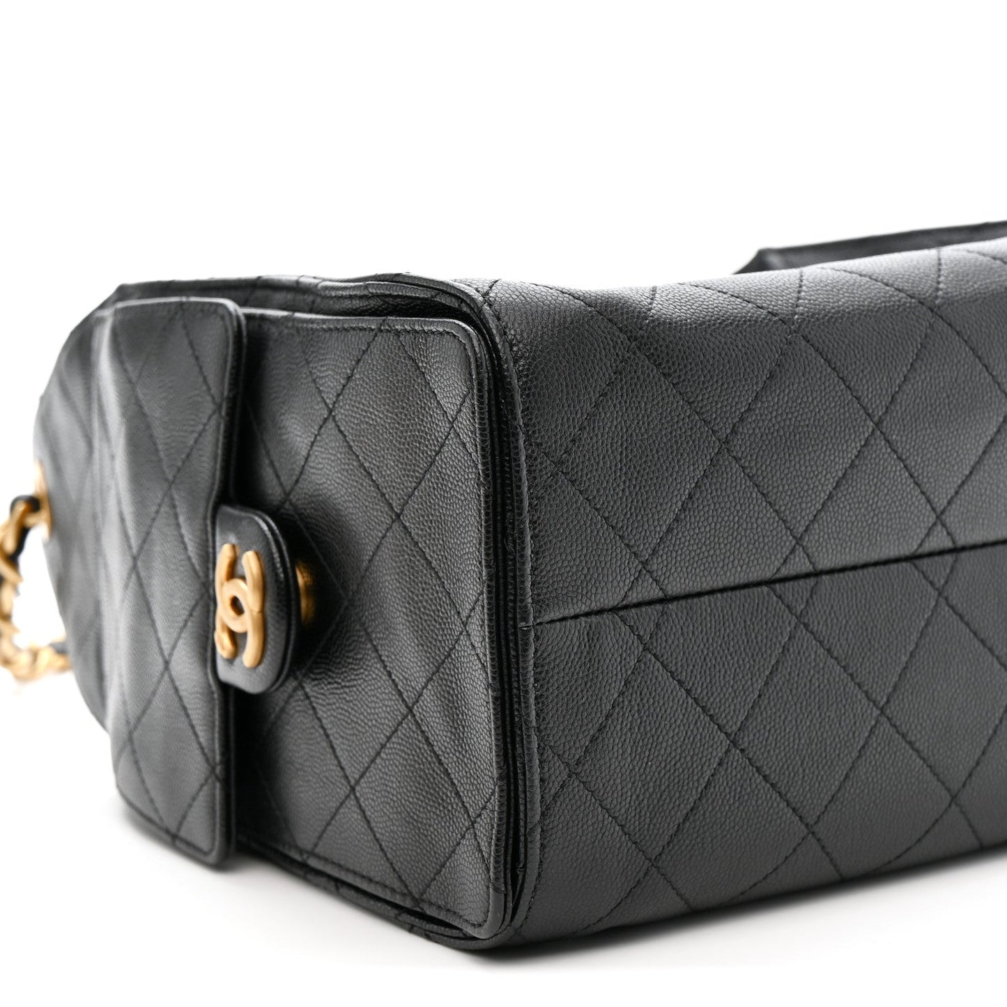 Caviar Quilted Small Chanel 25 Handbag Black