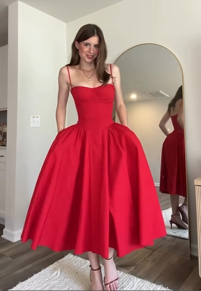 Sweetheart Neckline A-Line Party Dress